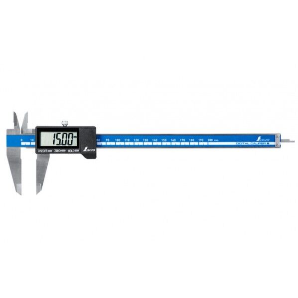 ※法人専用品※シンワ測定 デジタルノギス 大文字2 200mm 校正証明書+トレサビリティ体系図付 294X90X15.5mm 19996 1個...
