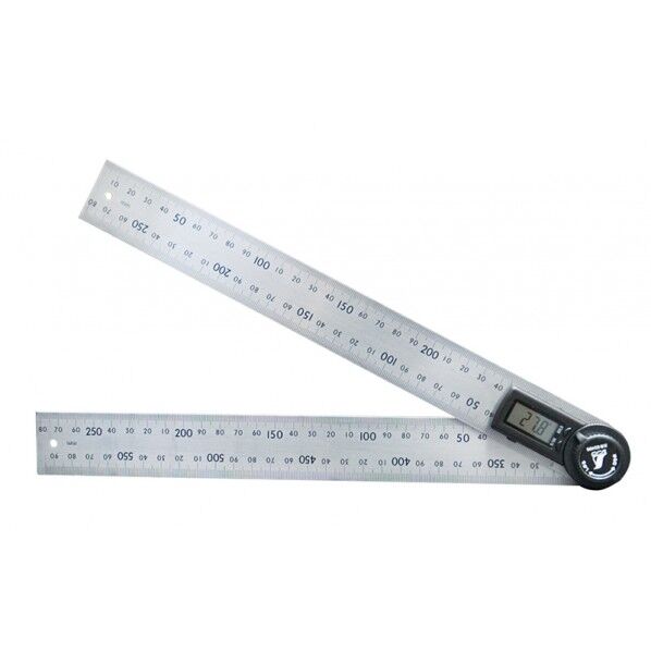 ※法人専用品※シンワ測定 デジタルプロトラクター 30cm ホールド機能付 校正証明書+トレサビリティ体系図付 317X35X20mm 62496 1個...