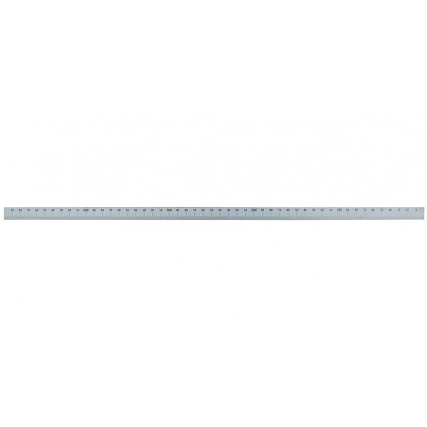 マシンスケール 500mm 下段右基点目盛 穴なし 校正証明書+トレサビリティ体系図付 500X15X0.5mm 14158 1個