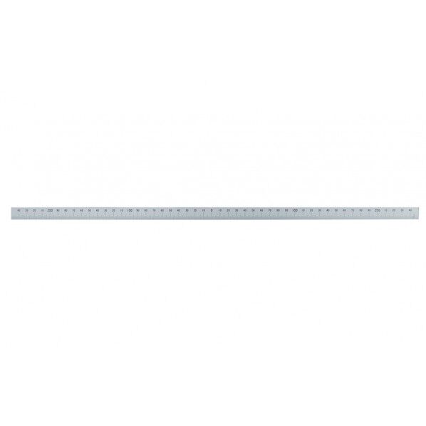 マシンスケール 500mm 下段左右振分目盛 穴なし 校正証明書+トレサビリティ体系図付 500X15X0.5mm 14163 1個