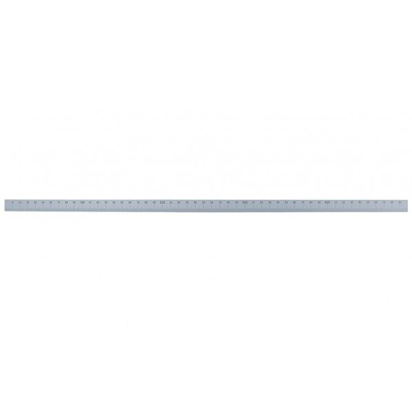 マシンスケール 500mm 下段左基点目盛 穴なし 校正証明書+トレサビリティ体系図付 500X15X0.5mm 14151 1個