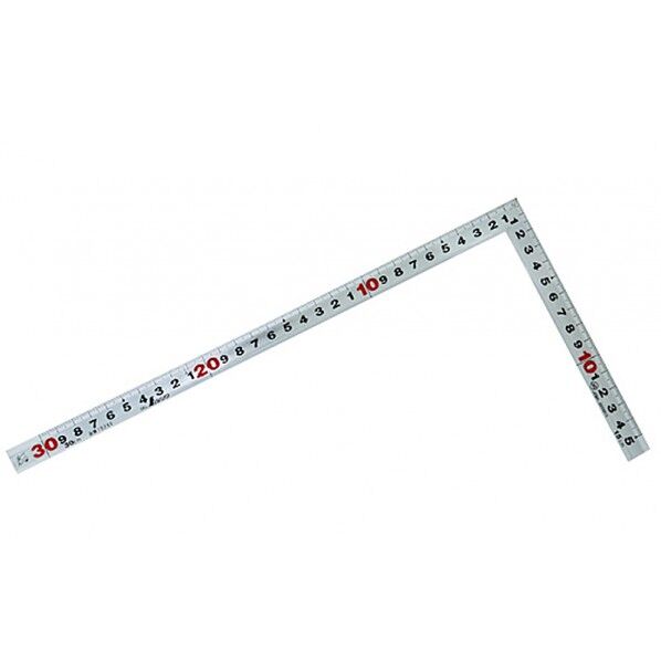 曲尺角厚 シルバー 30cm 裏面角目 JIS 校正証明書+トレサビリティ体系図付 160X1.4X320mm 10286 1個