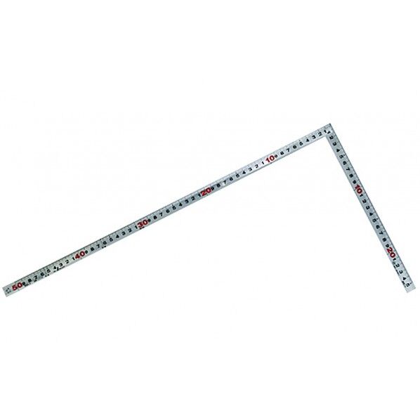 曲尺角厚 シルバー 50cm 表裏同目 JIS 校正証明書+トレサビリティ体系図付 260X1.4X520mm 10030 1個
