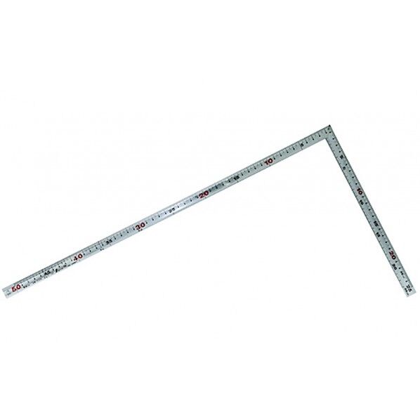 曲尺角厚 シルバー 50cm 裏面角目 内ぴた日本一 JIS 校正証明書+トレサビリティ体系図付 260X1.4X520mm 10359 1個