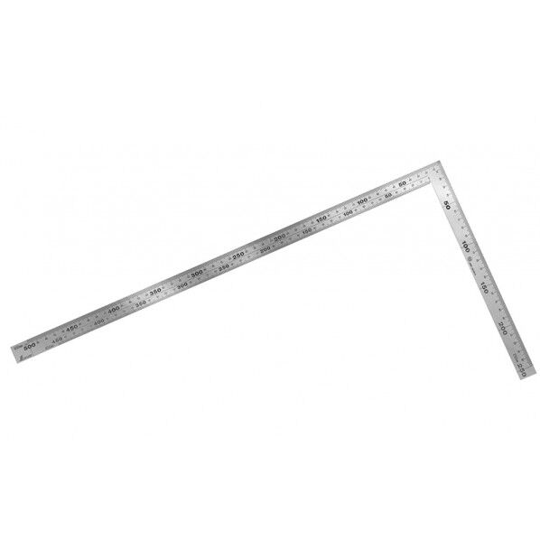 曲尺厚手広巾 ステン 50cm 表裏同目 6段目盛 JIS 校正証明書+トレサビリティ体系図付 260X2X520mm 11207 1個
