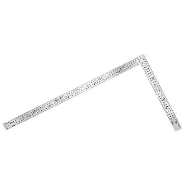 曲尺中金普及型 ステン 60×30cm 表裏同目 8段目盛 校正証明書+トレサビリティ体系図付 330X2X630mm 63413 1個
