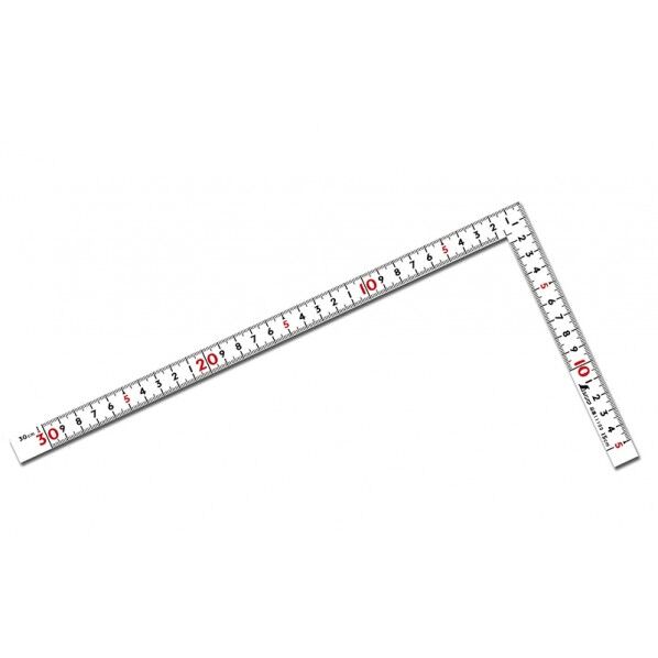 曲尺同厚 ホワイト 30cm 表裏同目 名作 校正証明書+トレサビリティ体系図付 160X1.4X320mm 11100 1個