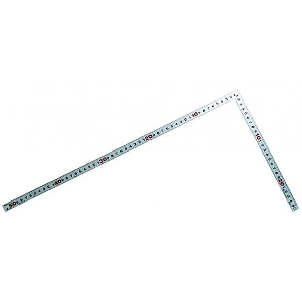 ※法人専用品※シンワ測定 曲尺平ぴた シルバー 50cm 裏面角目 JIS 校正証明書+トレサビリティ体系図付 260X1X520mm 10016 1個...