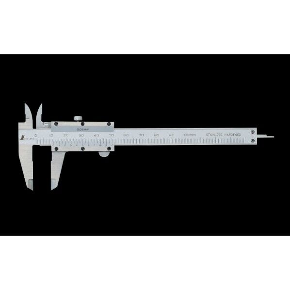 ※法人専用品※シンワ測定 高級ミニノギス 100mm 校正証明書+トレサビリティ体系図付 19894 1個...