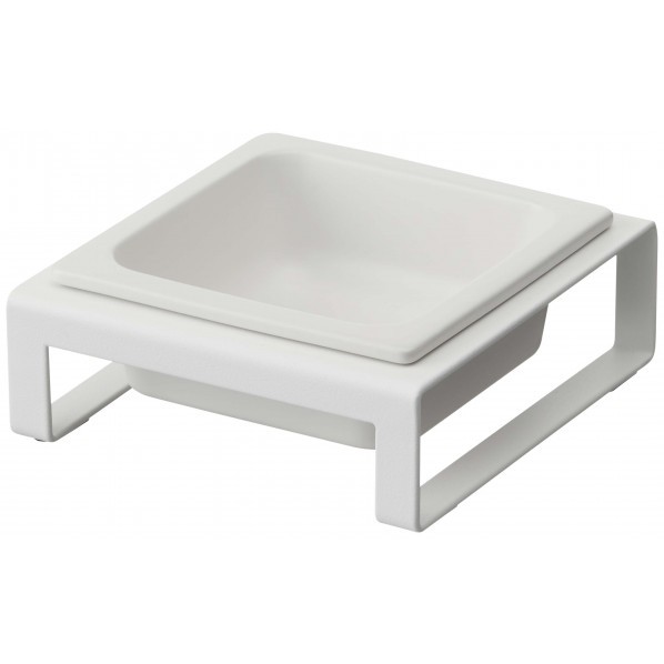 ペットフードボウルスタンド タワー ホワイト 5814 1点