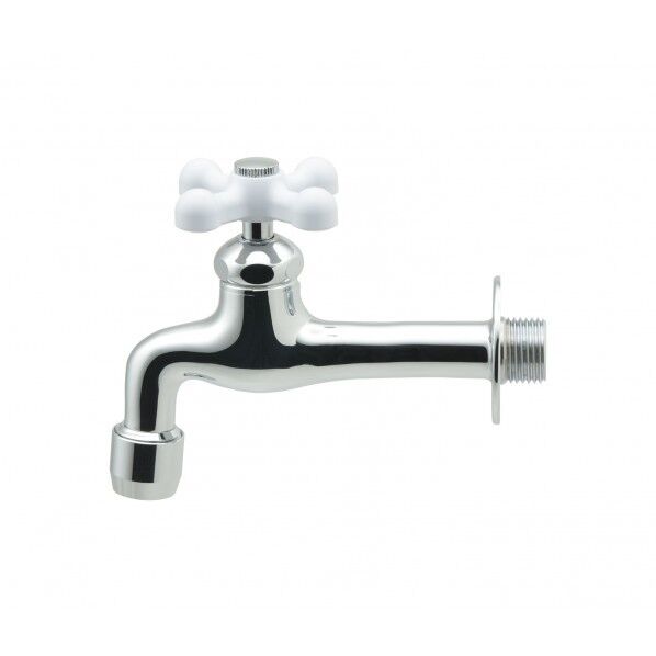 泡沫金具付き胴長横水栓 (ガーデン用 おしゃれ)