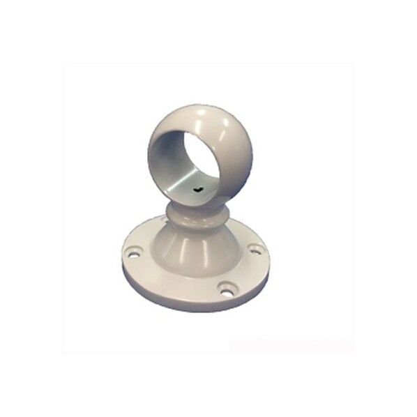 ホワイトブラケットφ32通 ホワイト塗装 69x62mm 30196 1個