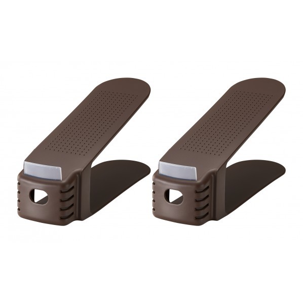くつホルダー ブラウン 8×26×13.5cm 2個