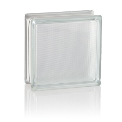 ガラスブロック クリアーシリーズI クリスタルクリアー サンバ クリアー色(透明) 80mm×190mm×190mm 191908/S 1個