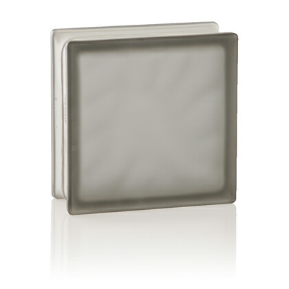 ガラスブロック サハラシリーズ(すりガラス) サハラグレー(両曇り) 80mm×190mm×190mm 191908WA SAHARA 1個