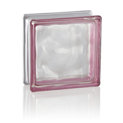 ガラスブロック ヘミングシリーズ トパーズ 80mm×190mm×190mm HE/TO 1個