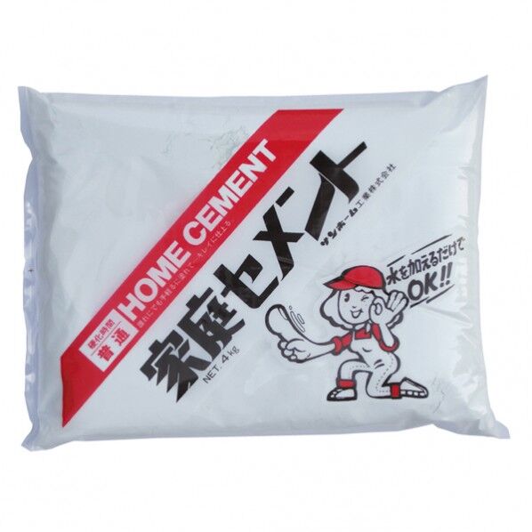 サンホーム 家庭セメント普通(白色) 4kg CCW4 1個