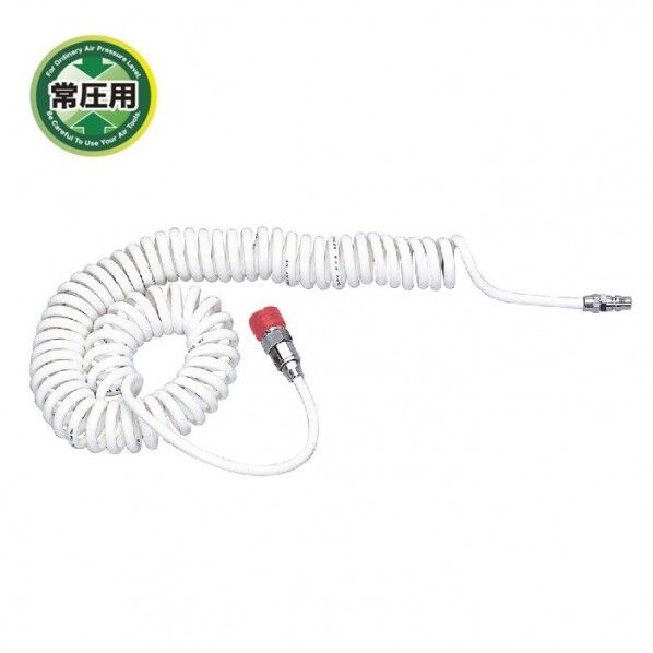常圧用 スパイラルエアホース ホワイト 内径5.0mm×外径8.0mm×5m EP-508 5M 1本
