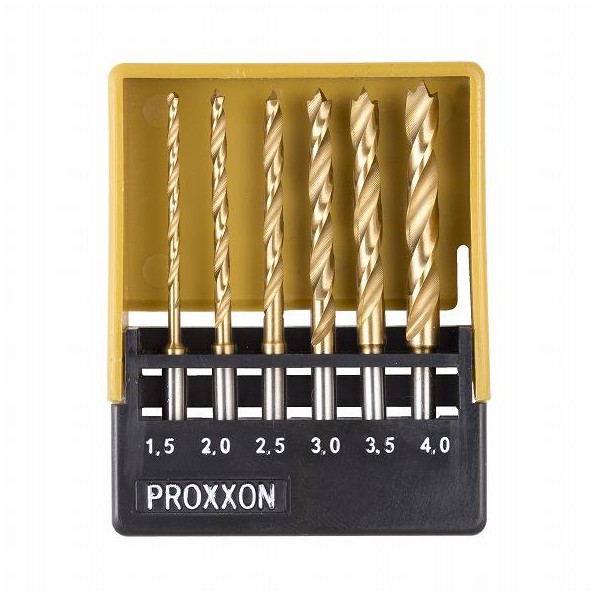 プロクソン(proxxon) センター付ドリル6種セットホルダー付 26876 1セット...