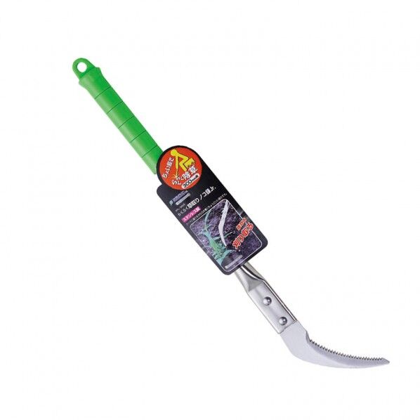 石黒金属 雑草取り:300mm柄:らくらく草取りノコ鎌Jr 1個...