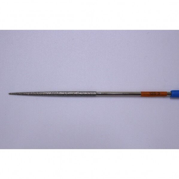 ツボ万 (ツボ万)ダイヤモンドヤスリ精密丸 12S-3ダイヤモンド ヤスリ 機械工具 電着 磨キ 削リ 切断 刃物研ギ 面取リ 研磨 1個