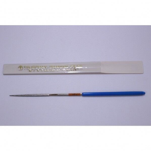 (ツボ万)ダイヤモンドヤスリ精密角 12S-4ダイヤモンド ヤスリ 機械工具 電着 磨キ 削リ 切断 刃物研ギ 面取リ 研磨 1個