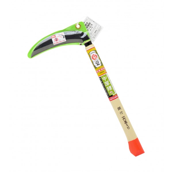 鋼付両刃中厚鎌三日月型OR柄 165mm 1