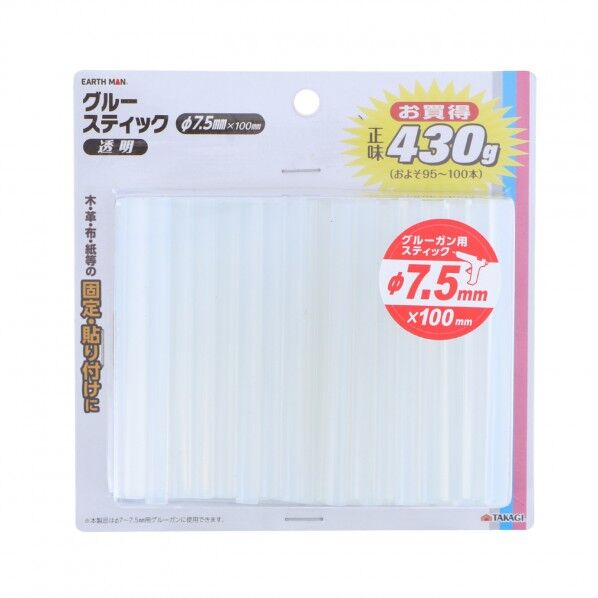 グルースティック 透明 正味430g(およそ95~100本) 1個