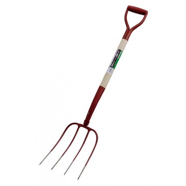 木柄 農用フォーク 4本爪 H1180×W220×D180(mm) 1