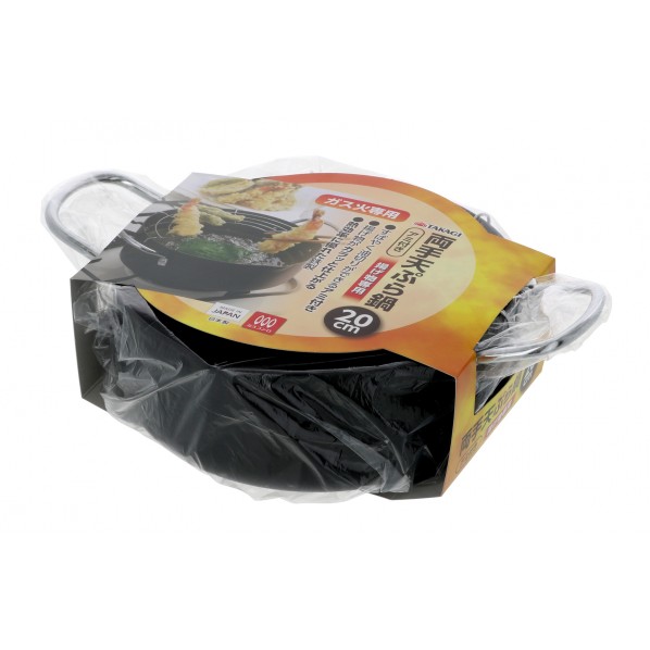 両手天ぷら鍋アミ付きガス火専用 20cm 1個