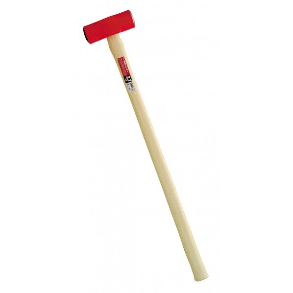 木柄 長柄 両口ハンマー 2.7kg 赤 H820×W150×D55(mm) 1