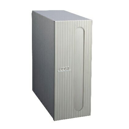 グラフィア ストライプ 左開きタイプ シルバー W156×H392×D410㎜ 321402110 1