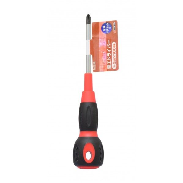 電工ドライバー +2×100mm H200×W37×D37(mm) 1