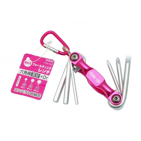フォールディングレンチ 6本組 ドライバー付 H85×W35×D24(mm) 1