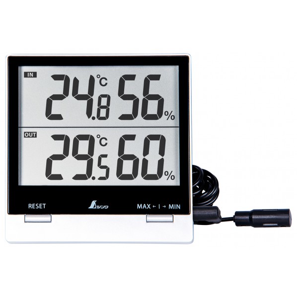 デジタル温湿度計 Smart C 最高・最低 室内・室外 防水外部センサー
