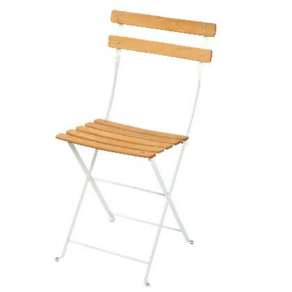 ベランダチェア ホワイト W425×H820(座面高460)×D430mm 650201110 1個