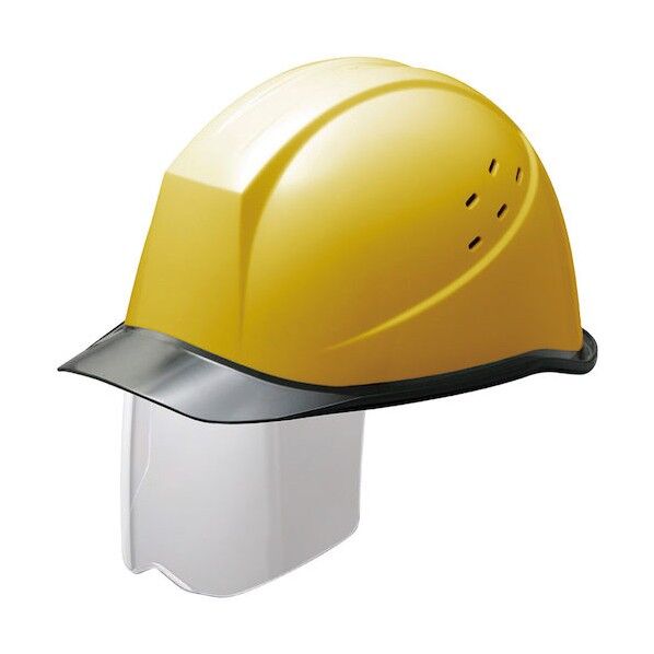 ミドリ安全 ヘルメット SC-11PCLVS RA KP付 イエロー/スモーク 1個...