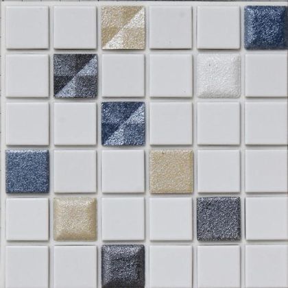 D.I.Yタイル キラキラ星ミックス/ふつうのシール ゴールド/ブルーネイビー/パール 縦150x横150x(タイル:6粒x6粒) KIR-GBNP 1