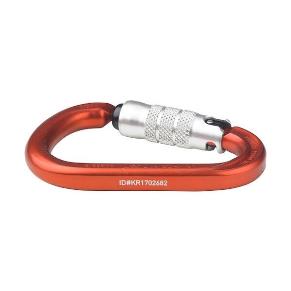 カラビナ HMS ROUND 3点オートロック 線径14.0mmX114 赤 KR35B3-R-ID 1点