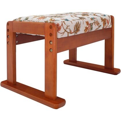 高座椅子対応オットマンスツール ベージュフラワー 幅530×奥行370×高さ390㎜ 83-842 1