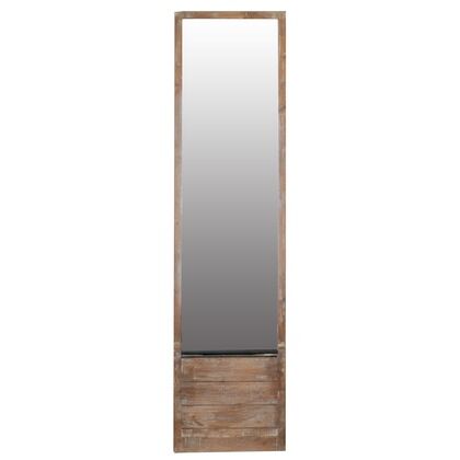 ラック付きスタンドミラー 幅380×奥行80-400×高さ1480-1500㎜ 80-525 1