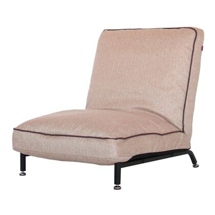 スチールレッグソファ ベージュ 幅640×奥行750-1230×高さ320-720㎜ 83-855 1