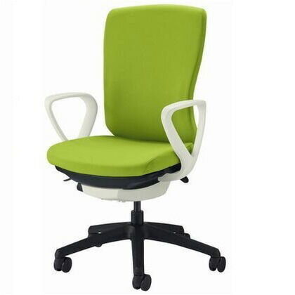 オフィスチェアー ブラック 奥555～605mm×幅640mm×高942～1032mm No.3521F-K 1