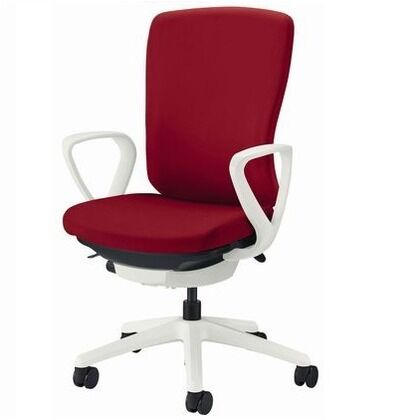 オフィスチェアー アクアブルー 奥555~605mm×幅640mm×高942~1032mm No.3521F-W 1