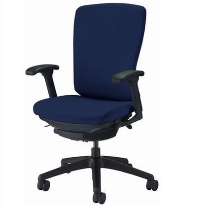 オフィスチェアー サンドベージュ 奥555~605mm×幅640mm×高942~1032mm No.3527F-K 1