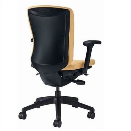 オフィスチェアー グリーン 奥555~605mm×幅640mm×高902~992mm No.3517S-K 1