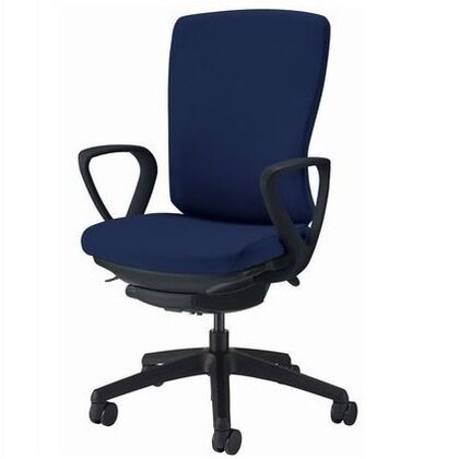 オフィスチェアー ブラック 奥555~605mm×幅640mm×高902~992mm No.3516F-K 1