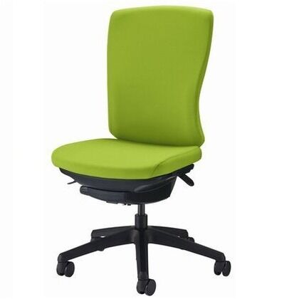 オフィスチェアー アクアブルー 奥555～605mm×幅640mm×高942～1032mm No.3525F-K 1