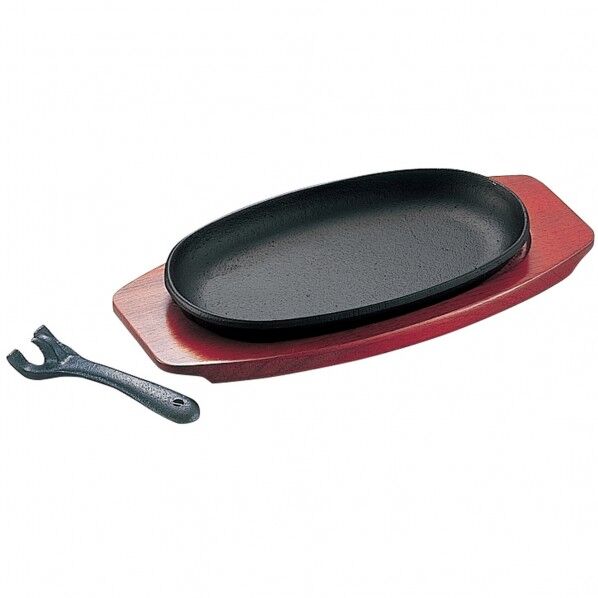 IK 鉄 ハンバーグプレート 2032000 61-6831-57 1点