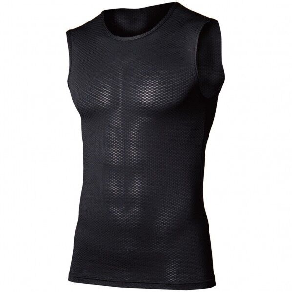 おたふく手袋 BT デュアル3Dファーストレイヤー ノースリーブ クルーネックシャツ SS SS ブラック JW-520 1個...